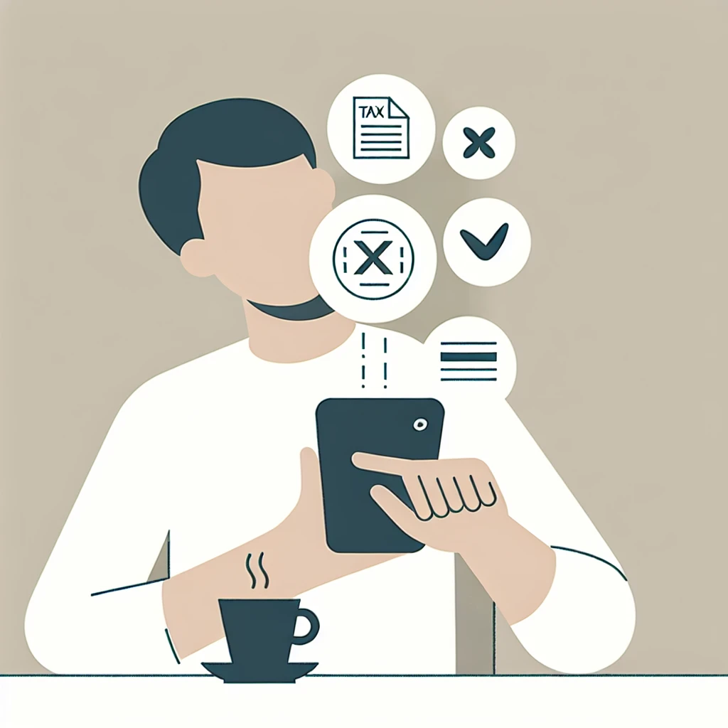 "IRS updates Free File program with simplified mobile access, showcasing user-friendly interface on smartphone screen for easy tax filing."